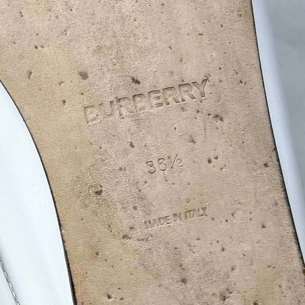 Burberry Beckswalk Leather Croc Backless Slide Mule Loafer Flat Shoes Colorblock